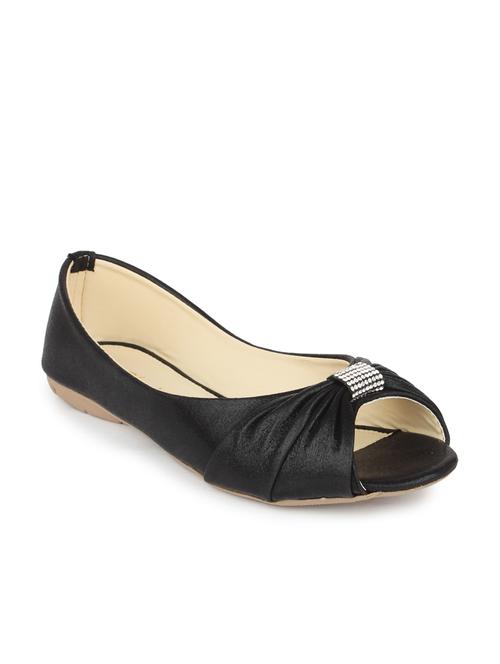 black leatherette slip on sandal - 10124266 - Very Small Image - 1