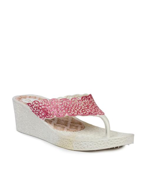pink toe separator flip flops - 10124291 - Very Small Image - 1