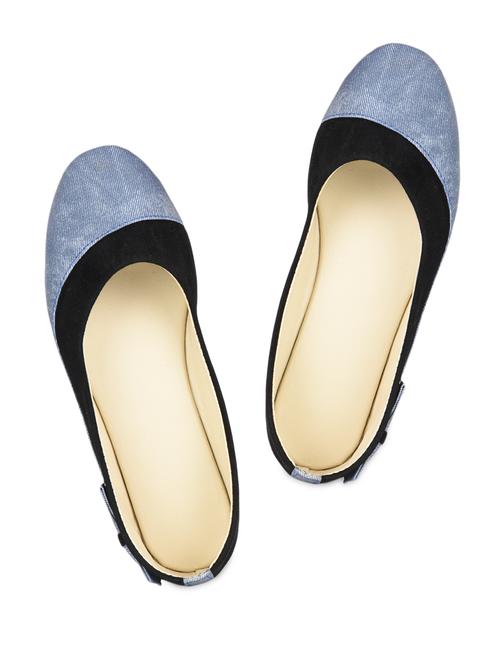 denim bow embellished ballerinas - 1012484 - Very Small Image - 1