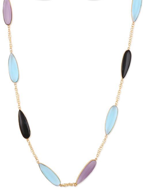 multicoloured leaf-shaped beaded necklace - 1013303 - Very Small Image - 1