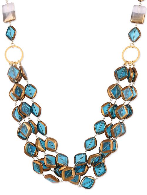 turquoise beaded multi-layered necklace - 1013343 - Very Small Image - 1