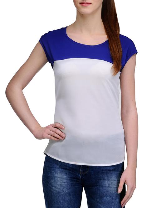 white polyester regular top - 10140663 - Very Small Image - 1