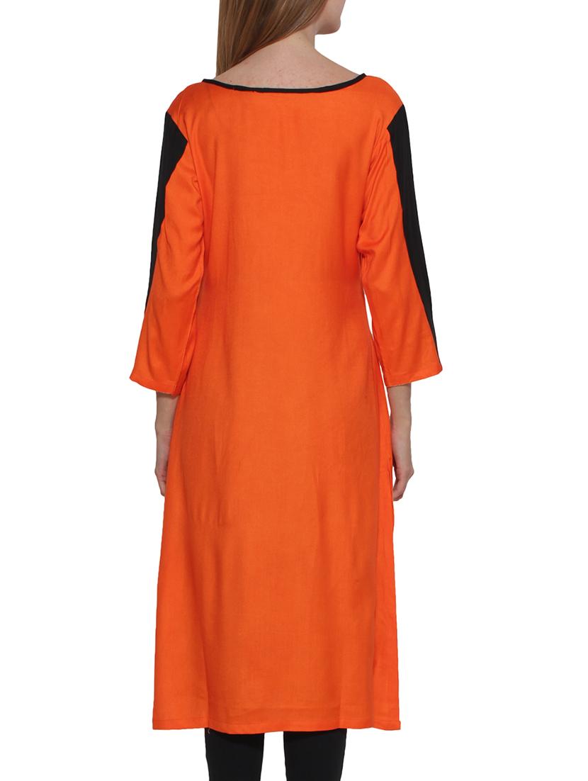 women's straight kurta - 10170570 - Standard Image - 2