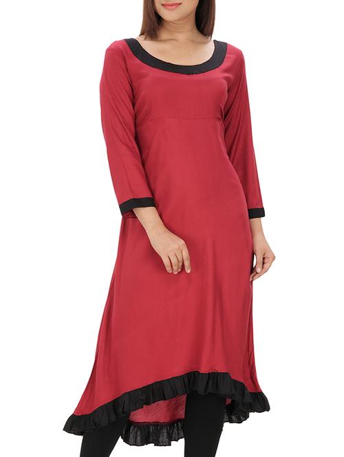 women's high-low kurta - 10170593 - Very Small Image - 1