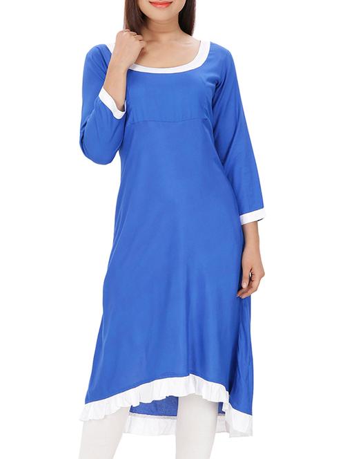 women's high-low kurta - 10170602 - Very Small Image - 1