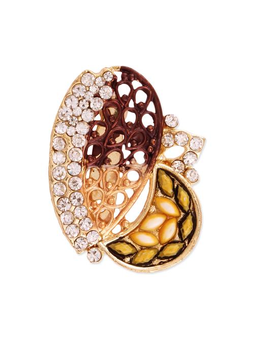 gold metal brooch - 10185063 - Very Small Image - 1