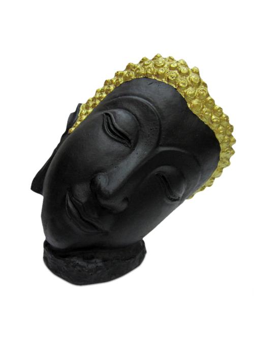 balck, gold polyresin show piece - 10185757 - Very Small Image - 1
