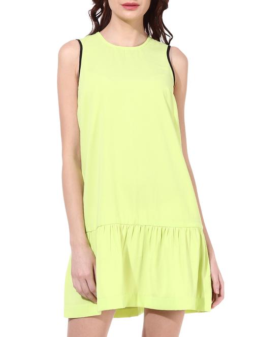 yellow polyester dress - 10185950 - Very Small Image - 1