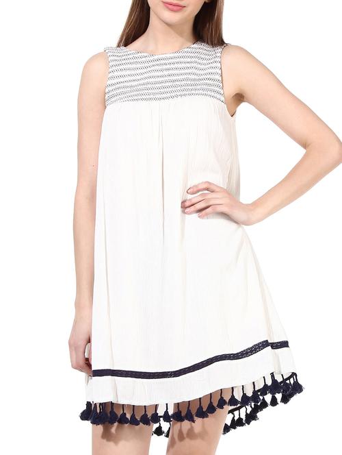 white viscose dress - 10185954 - Very Small Image - 1