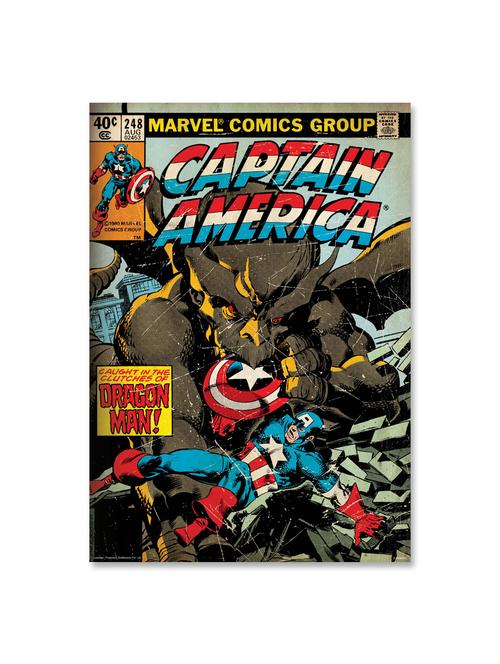 captain america -dragon poster (officially licensed) - 10186403 - Very Small Image - 1