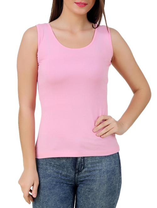 pink cotton blend top - 10193779 - Very Small Image - 1