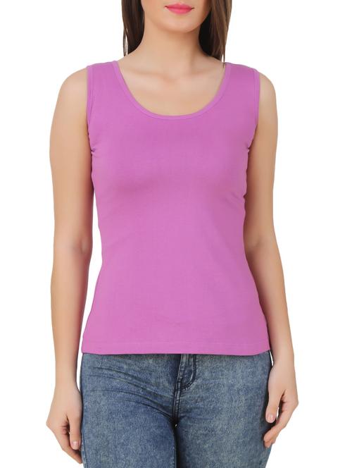 purple cotton blend top - 10193790 - Very Small Image - 1