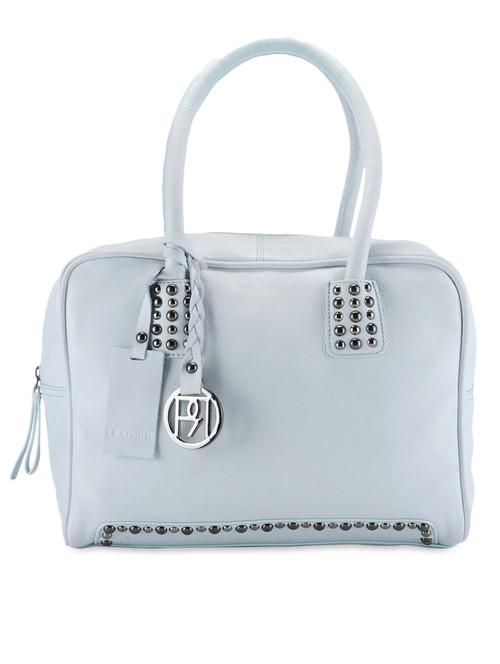 studded white leather handbag - 1020599 - Very Small Image - 1