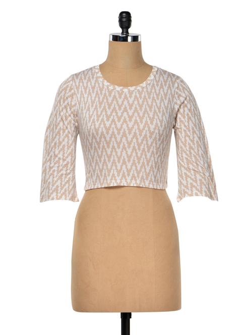 umbrella sleeves printed crop top  - 1023235 - Very Small Image - 1