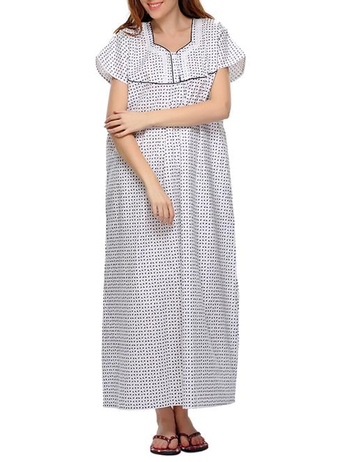 navy cotton sleepshirts & nighty - 10232998 - Very Small Image - 1