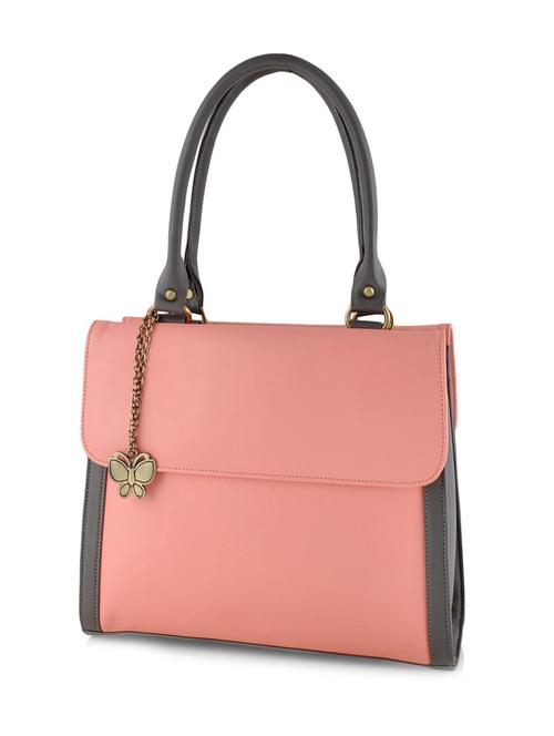 pink leatherette (pu) handbag - 10237225 - Very Small Image - 1