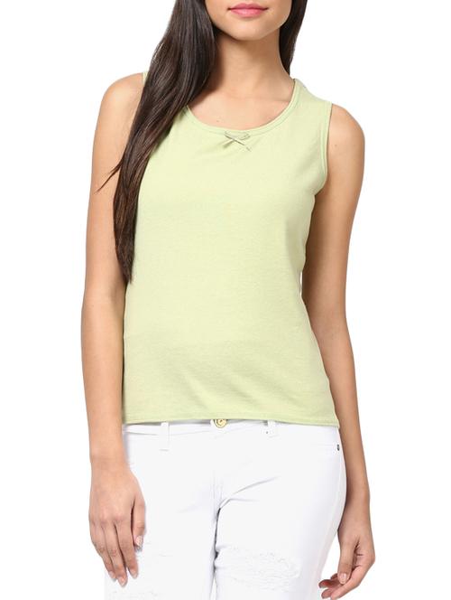 lemon green  cotton tank top top - 10243425 - Very Small Image - 1