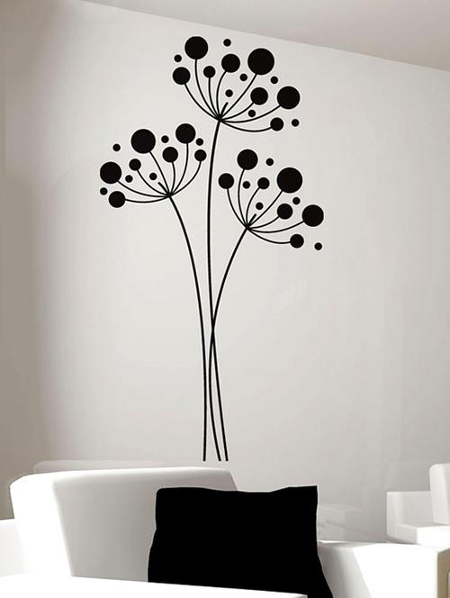 polka floral pattern wall sticker - 1024791 - Very Small Image - 1