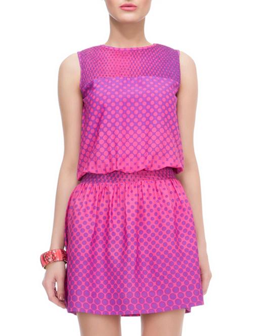 purple polyester dress - 10249878 - Very Small Image - 1
