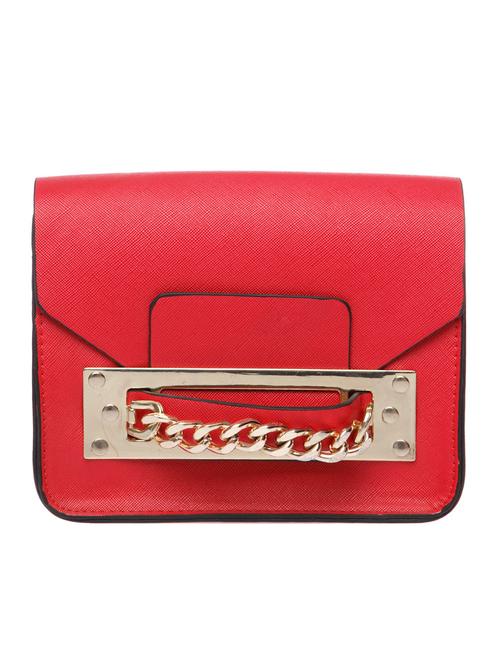 fur jaden red embellished leatherette sling bag - 10250473 - Very Small Image - 1