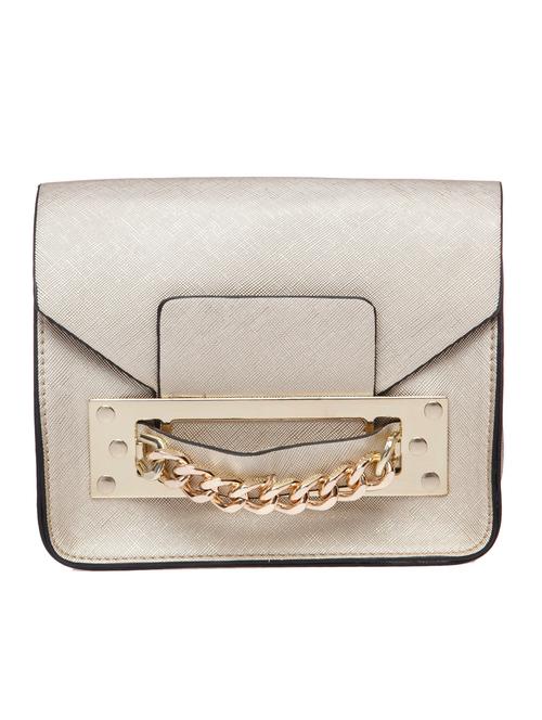 fur jaden gold embellished leatherette sling bag - 10250475 - Very Small Image - 1