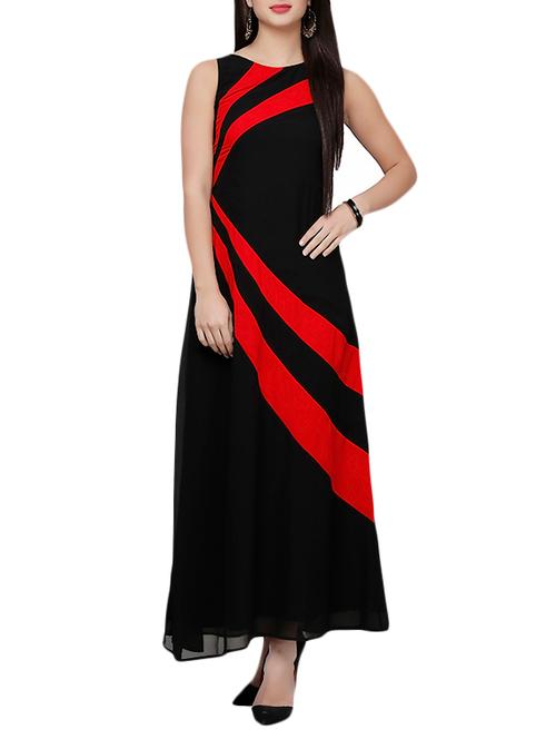 black maxi dress - 10260383 - Very Small Image - 1