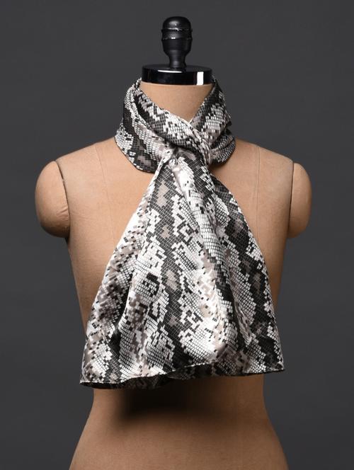 snakeskin printed polyester scarf - 1026344 - Very Small Image - 1