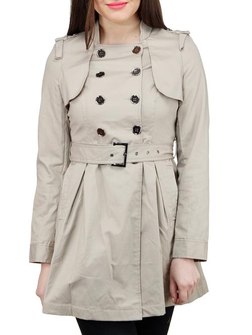 beige polyester coat - 10266229 - Very Small Image - 1