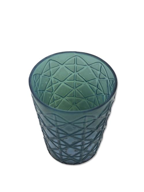 Sutra Décor BLUE WITH INTRICATE CARVING Votive Tealight Candle Holder - 10270501 - Very Small Image - 1