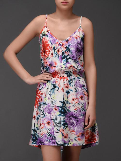 tropical print cami neck dress - 1027668 - Very Small Image - 1