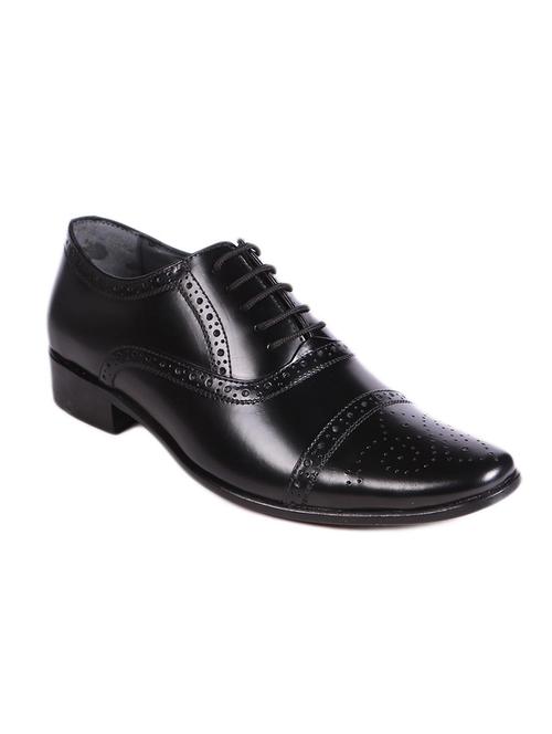 black lace up formal leather brogues - 10291709 - Very Small Image - 1