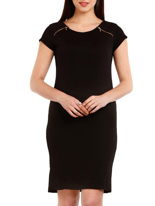 black polyester dress - 10292689 - Very Small Image - 1