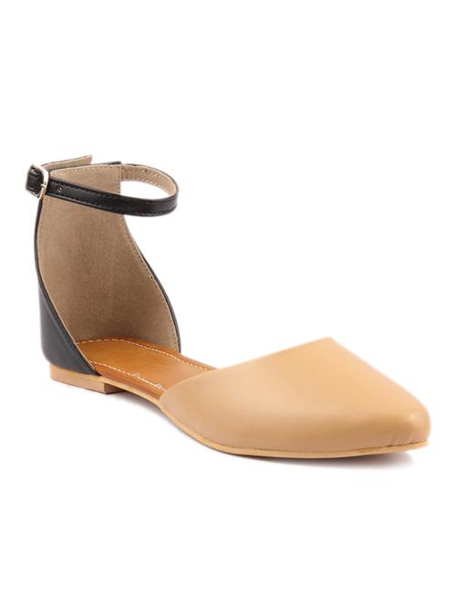 beige leatherette ballerina - 10294121 - Very Small Image - 1