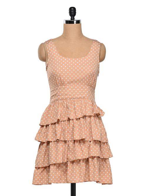 sleeveless polycrepe dress - 1029916 - Very Small Image - 1