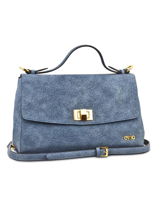 blue leatherette sling bag - 10299187 - Very Small Image - 1