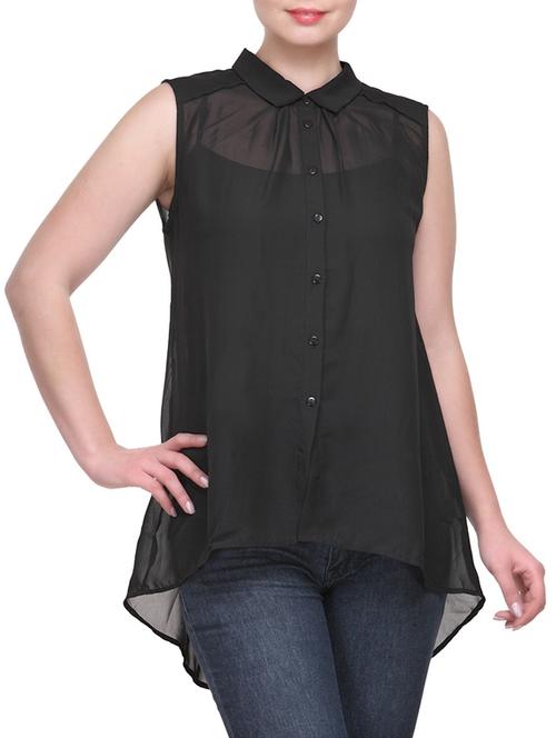 sleeveless chiffon shirt - 1030107 - Very Small Image - 1