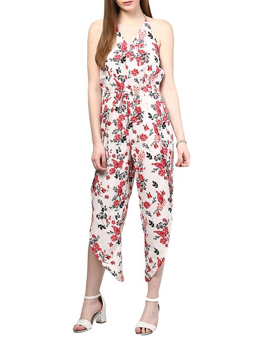 cream crepe jumpsuit - 10306147 - Very Small Image - 1