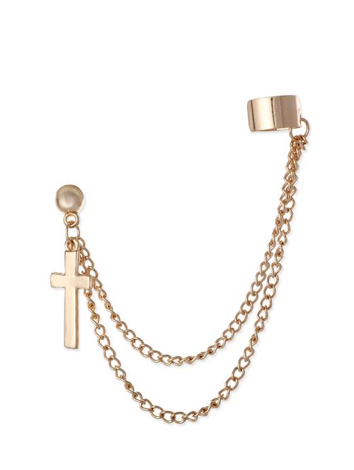 golden metal alloy earring - 10308143 - Very Small Image - 1