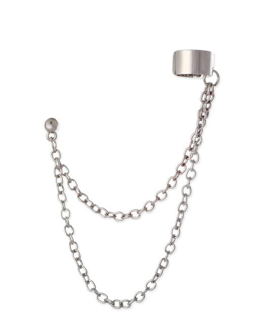 silver metal alloy earring - 10308145 - Very Small Image - 1