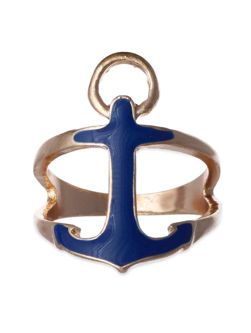 blue metal alloy ring - 10308190 - Very Small Image - 1
