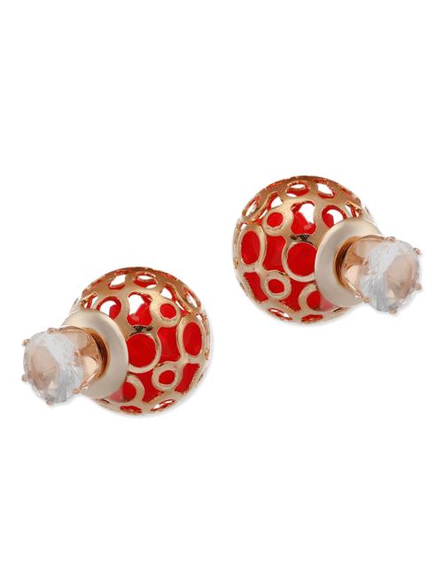 red metal alloy earring - 10308362 - Very Small Image - 1