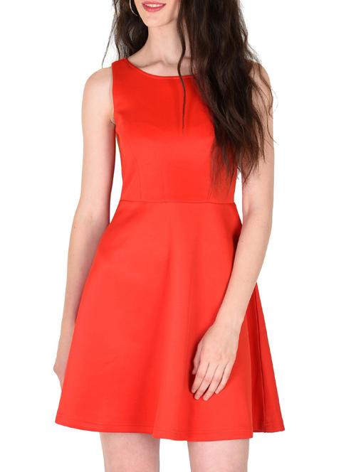red poly cotton dress - 10338817 - Very Small Image - 1