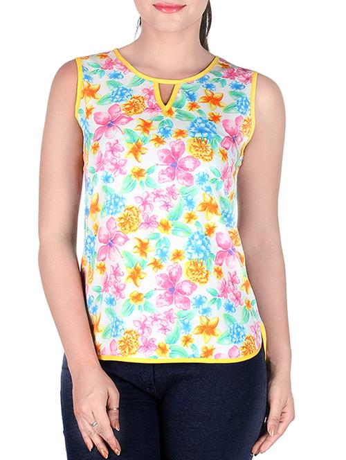 sanchey pink floral printed top - 10342805 - Very Small Image - 1