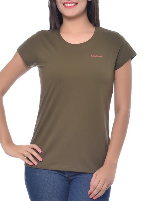 green cotton tee - 10346483 - Very Small Image - 1