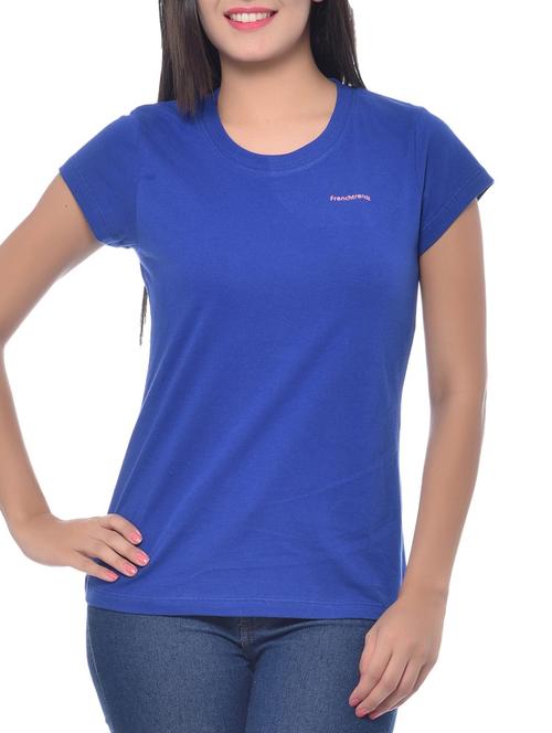 inkblue cotton regular tshirt - 10346488 - Very Small Image - 1