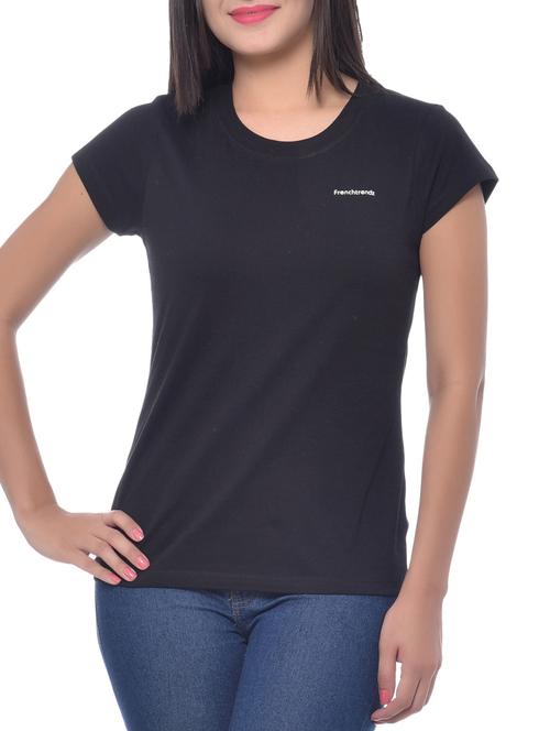 round neck cap sleeved tee - 10346490 - Very Small Image - 1
