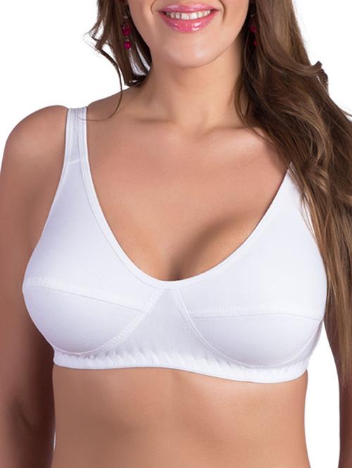 white cotton bra - 10346850 - Very Small Image - 1