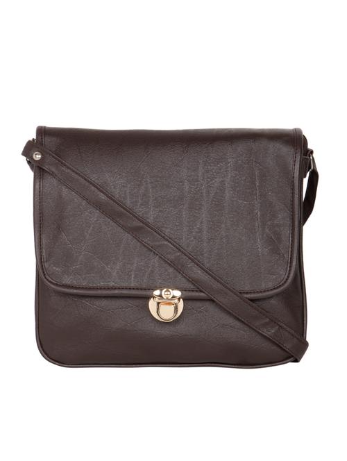 brown leatherette sling bag - 10349658 - Very Small Image - 1