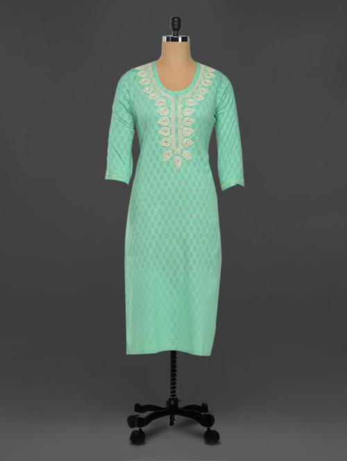 embroidred  cotton kurta  - 1034988 - Very Small Image - 1