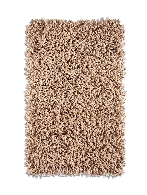 riva carpets deluxe textured polyester accent rug - beige - 10351772 - Very Small Image - 1